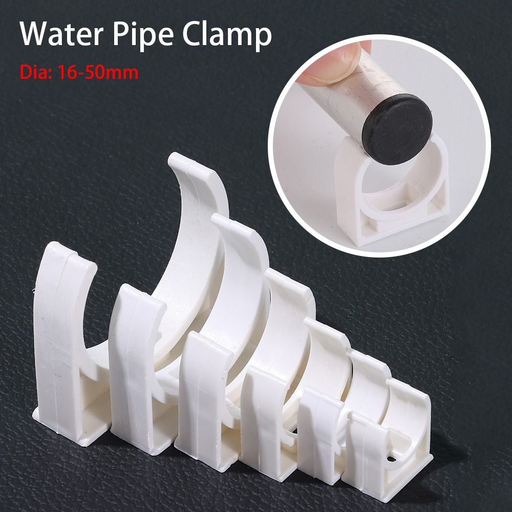 Plastic Pipe Clip - 10Pcs Garden Irrigation Pipe Clamp Watering
