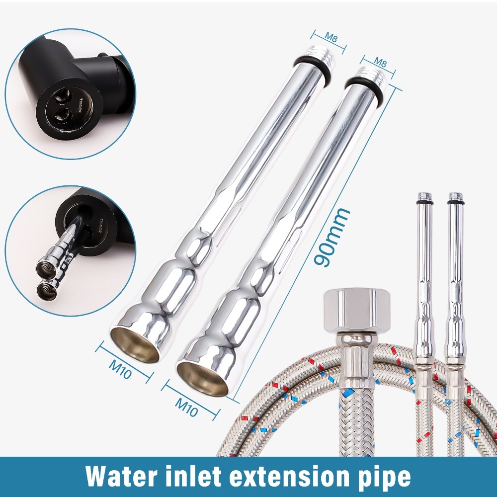 2PCS Flexible Plumbing Pipes G - огляд і ціна Flexible Hose Braided