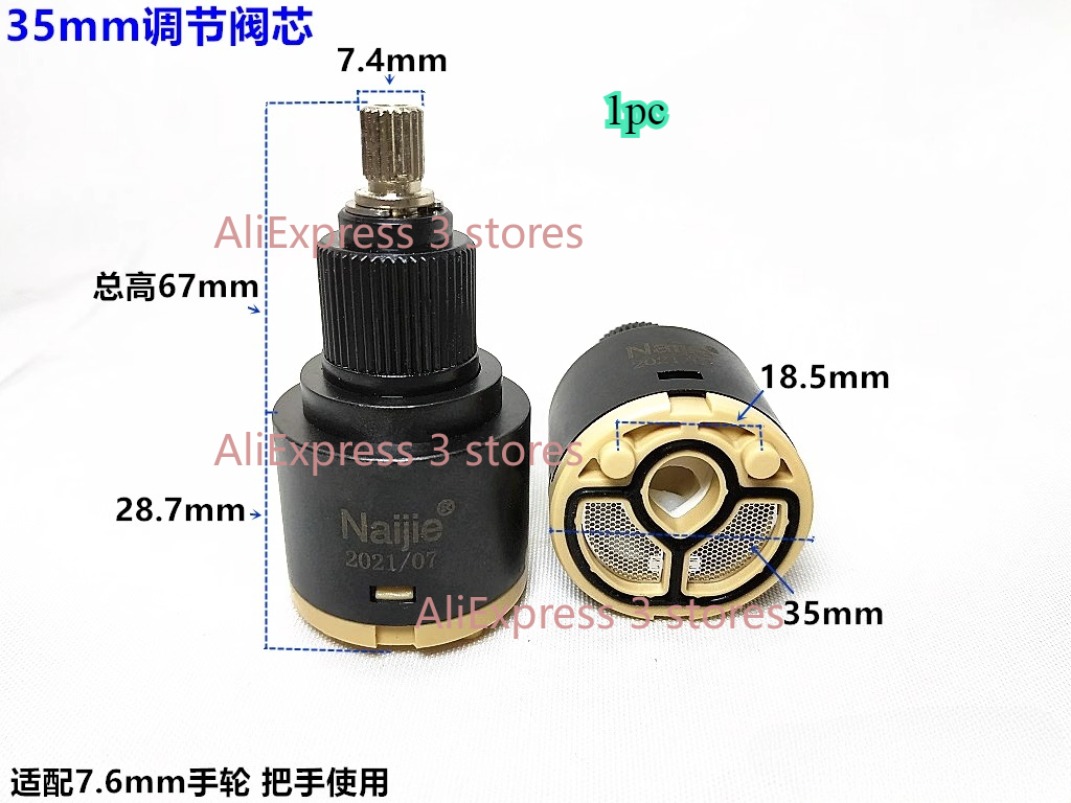 1pcs 28mm/35mm/40mm Water Mixe - огляд і ціна Shower Valve Cartridge