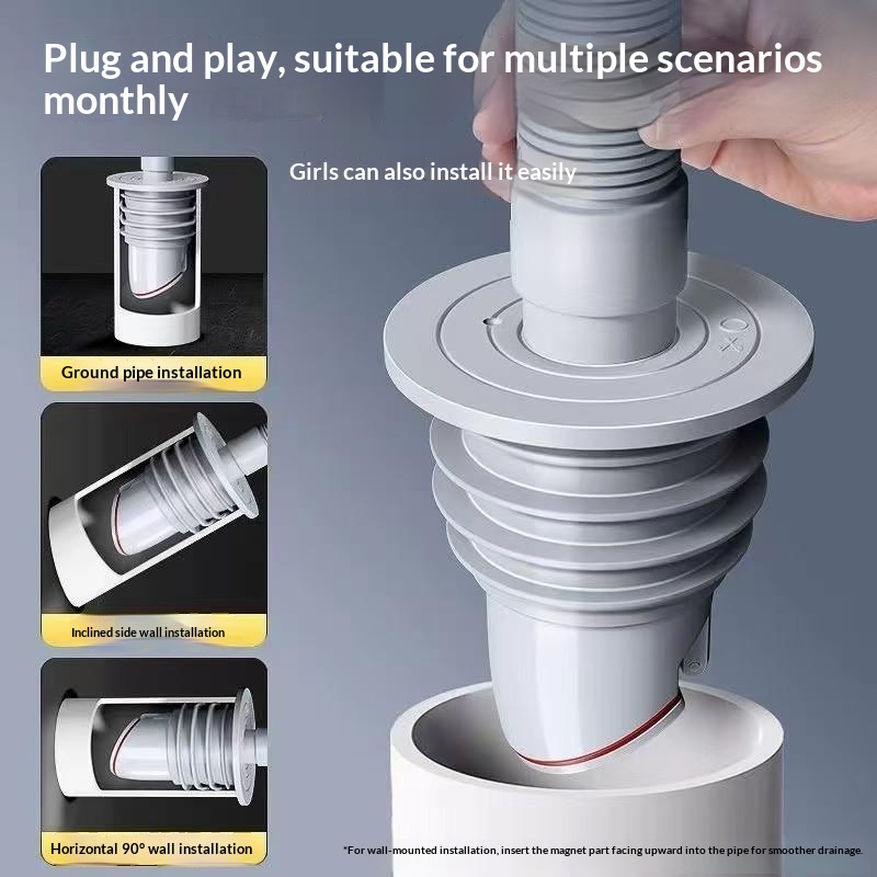&Bathroom Sewer Seal Ring Anti - огляд і ціна Drain Pipe Clip