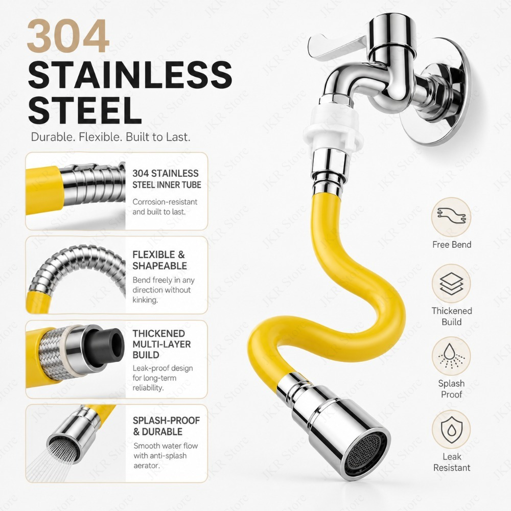 Adjustable Stainless Steel Fau - огляд і ціна Flexible Hose Braided
