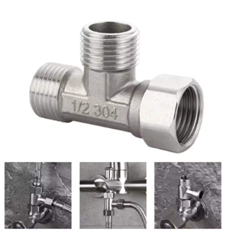 Stainless Steel T Adapter G1/  - огляд і ціна Shower Valve Cartridge