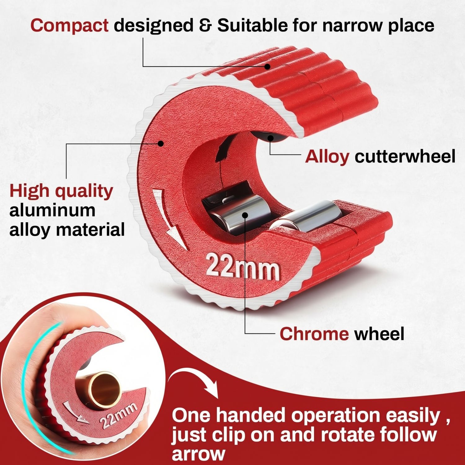 Copper Tubing Cutter Set 3 PCS - огляд і ціна Pipe Cutter Ratchet
