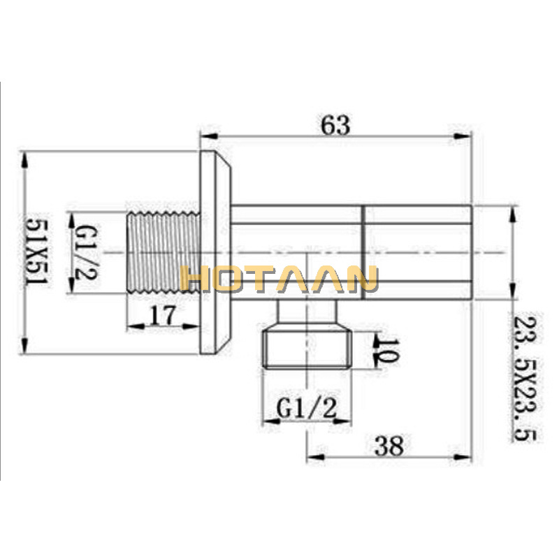 .,Bathroom copper mixing trian - огляд і ціна Toilet Fill Valve