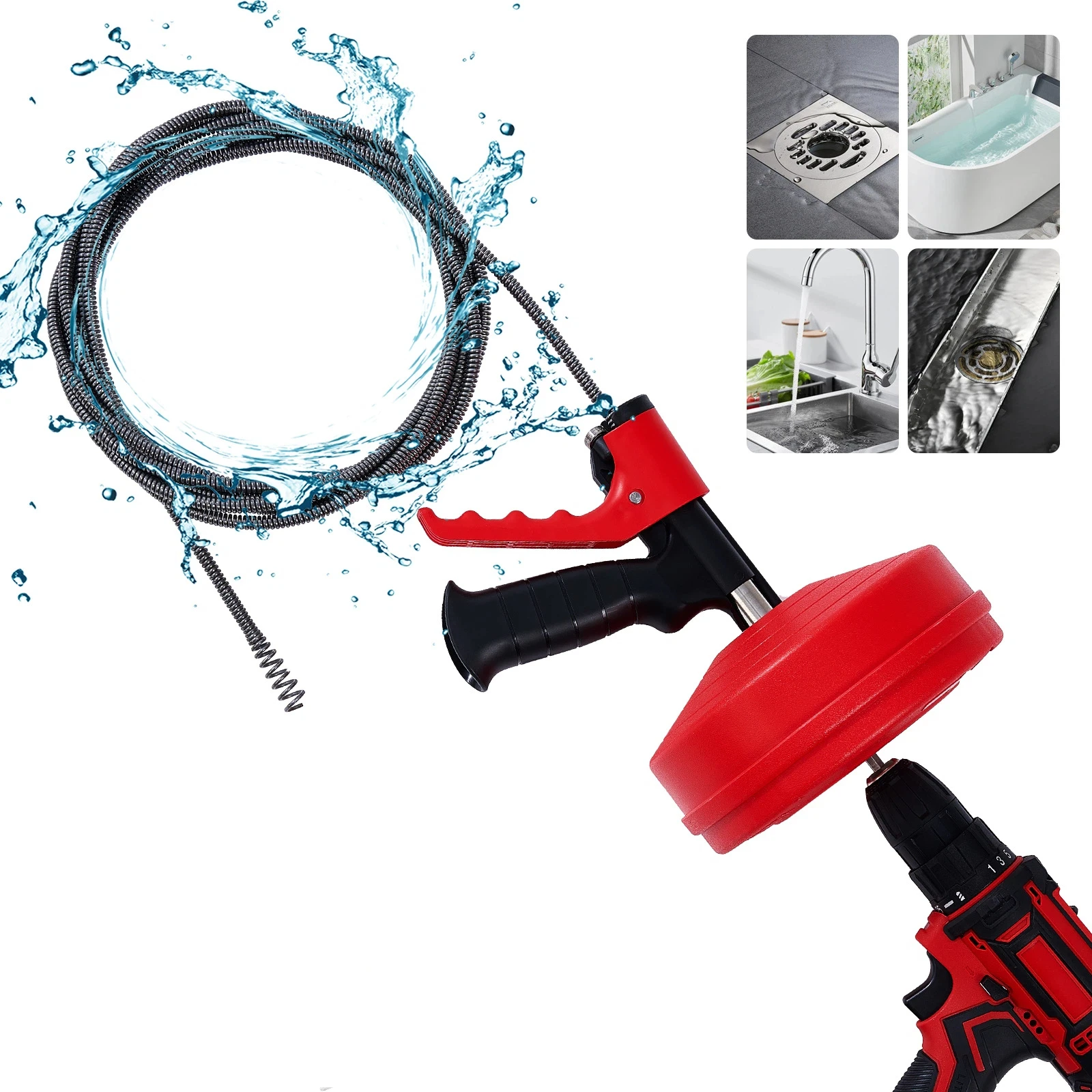 Professional Drain Snake Auger - огляд і ціна Drain Snake Flexible