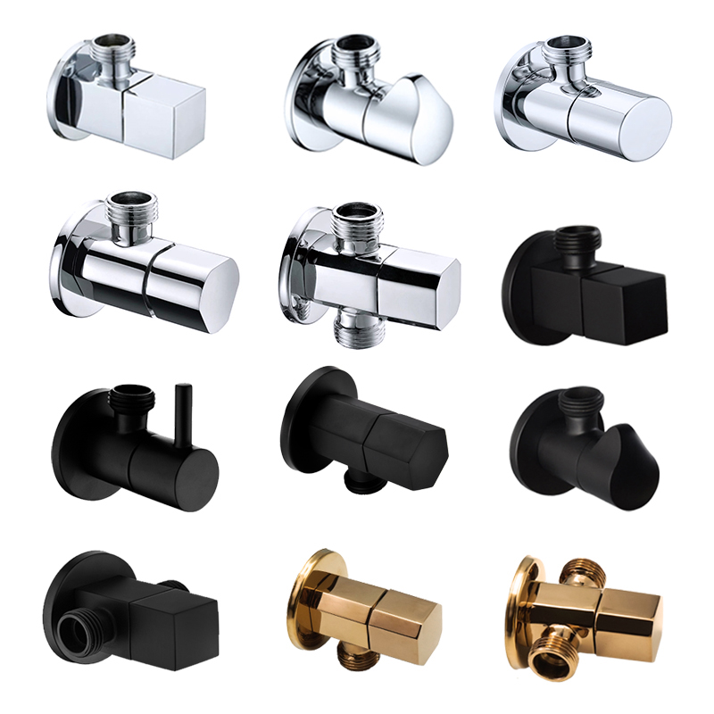 Brass Angle Valve Chrome Black - огляд і ціна Toilet Fill Valve
